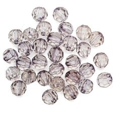 Бусины граненые цвет прозрачно-серый арт.20 (диам.10мм.) уп.500 г. Бусины граненые цвет прозрачно-серый арт.20 (диам.10мм.) уп.500 г.