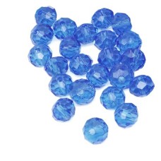 Бусины граненые цвет прозрачно-синий арт.30 (диам.10мм.) уп.500 г. Бусины граненые цвет прозрачно-синий арт.30 (диам.10мм.) уп.500 г.