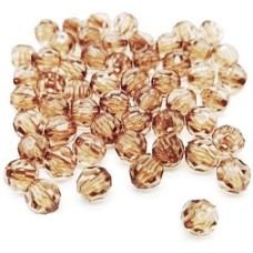 Бусины граненые цв.шампань 44 диам.10мм уп.500г Бусины граненые цв.шампань 44 диам.10мм уп.500г