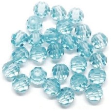Бусины граненые цвет светло-голубой арт.12 (диам.10мм.) уп.500 г. Бусины граненые цвет светло-голубой арт.12 (диам.10мм.) уп.500 г.