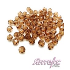 Бусины граненые d-8 мм. (уп.500 гр.) прозрачно- коричневый Бусины граненые d-8 мм. (уп.500 гр.) прозрачно- коричневый