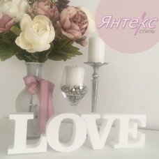 Заготовка из пенопласта надпись "Love"