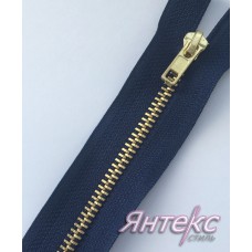 Молния джинсовая Т-4 (12см.) цвет-темно-синий/звено-латунь Молния джинсовая Т-4 (12см.) цвет-темно-синий/звено-латунь