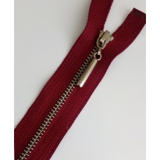 Молния метал 50см. Т-3\1 замок цвет-бордо, звено-оксид Молния метал 50см. Т-3\1 замок цвет-бордо, звено-оксид