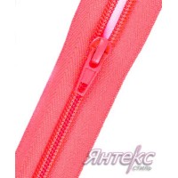 Молния спираль 80 см. Т-5\1 замок (разъемная) ярко-розовый