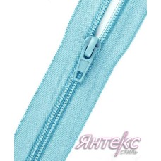 Молния спираль 70см. Т-5\1замок (разъемная) голубой Молния спираль 70см. Т-5\1замок (разъемная) голубой