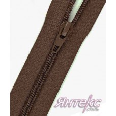 Молния спираль 70см. Т-5\1замок (разъемная) темно-коричневый Молния спираль 70см. Т-5\1замок (разъемная) темно-коричневый