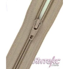 Молния спираль 70см. Т-5\1замок (разъемная) темно-бежевый Молния спираль 70см. Т-5\1замок (разъемная) темно-бежевый