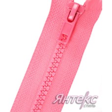 Молния трактор 40 см. Т-5\1 замок (разъемная) темно-розовый